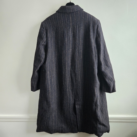 New Zara Manteco Wool Striped Coat ZW Collection 8912/760 Size Large NWT - Picture 16 of 16